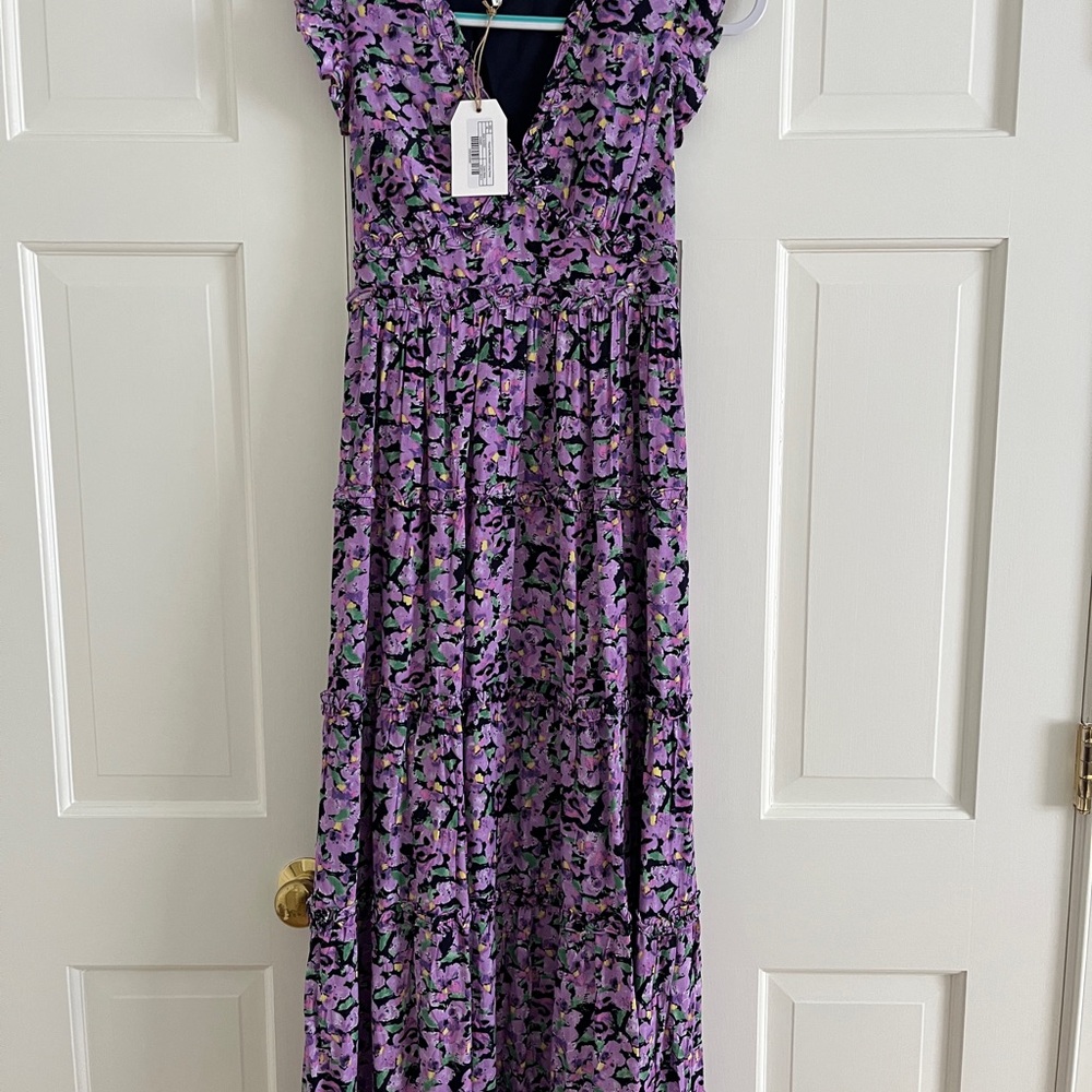 Floral Purple Maxi Dress
